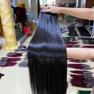วิกผมแท้ทรงตรงเนื้อนิ่มไม่พันกันวิกผมสำหรับต่อจากเวียดนาม - Product Image 2