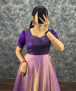 Robe moderne Fendi brodée avec sequins et dupatta, tenue de fête, prix de gros, vêtement ethnique multicolore en coton à séchage rapide - Product Image 5