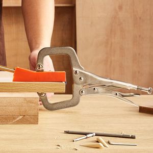 56 Pcs Mini Pocket Hole Jig System 9\" C-Clamp <b>Step</b> Drill Wrench Square Drive Bit Drill Stop <b>Kitchen</b> Cabinet Parts Accessories - Product Image 2