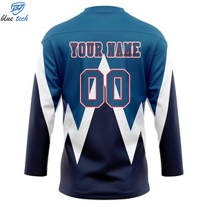 Maillot de hockey sur glace personnalisé avec logo, sublimé, professionnel, pour équipes, clubs et entraînements, vente chaude, personnalisable - Product Image 3