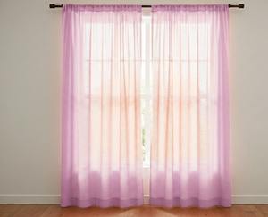 Cortina de Tela Sólida de Algodón Puro de Alta Calidad para Hotel, Sala de Estar, Cortina Transparente para Puerta y Ventana - Product Image 1