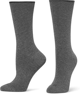 Antislip-Women's Striped Customized Bottom Logo Cuff Body Casual Knitted Breathable Eco-Friendly <b>Socks</b> - Product Image 5