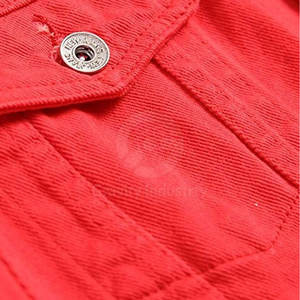 Veste en jean pour homme, style tendance, 100% coton, respirante, écologique, veste d'hiver avec logo sur le devant, personnalisable, haute qualité - Product Image 4