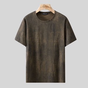 T-shirt décontracté pour homme, 88% polyester, 12% élasthanne, taille plus, tie-dye, manches courtes, col rond, streetwear, mode quotidienne - Product Image 3