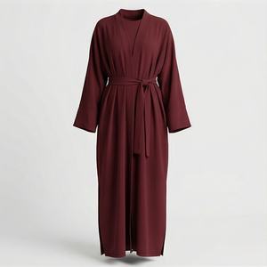 Abaya de luxe pour femme, foulard islamique, ligne de mode, haute qualité, vêtements de fête musulmans, polyester, imprimé, tenue modeste - Product Image 1