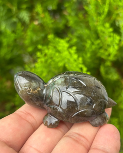 Estatua de Tortuga de Labradorita Natural Tallada a Mano, Figura de Tortuga de Piedra Preciosa, Cristal Decorativo para Decoración del Hogar, Regalo - Product Image 3