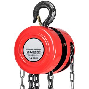 Paranco a Catena Manuale da 1 Tonnellata con Altezza di Sollevamento di 3 Metri e Catena Zincata G70 - Product Image 5