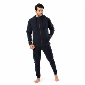 Cargo Tracksuit Full <b>Zip</b> <b>Hooded</b> Jacket and Utility Pocket Jogger Pants Private Label Streetwear Set Activewear Regular Fit Autum - Product Image 4
