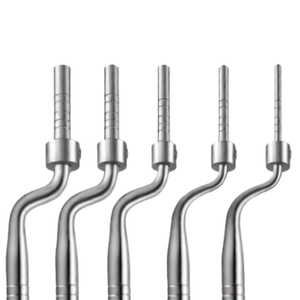Juego de 5 Osteótomos de Acero Inoxidable para Levantamiento de Senos, con Puntas Cóncavas y Tope de Ajuste en L Angulado, Instrumentos Quirúrgicos Dentales Manuales - Product Image 3