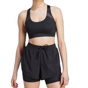 Personalizado de alta calidad de 2 piezas de entrenamiento Fitness Yoga Set para mujeres Biker sólido ropa deportiva vendaje botón deportes corto bordado - Product Image 1