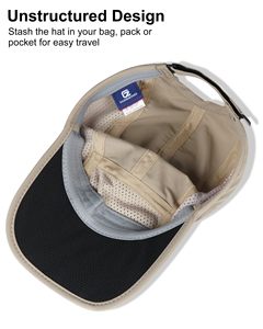 Gorra de Béisbol con Correa Ajustable para Correr, Caminar y Viajar, Gorra Deportiva Transpirable - Product Image 6