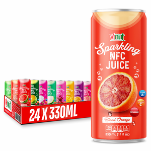 Bebida de Jugo de Mango en Lata de Aluminio de 330 ml, VINUT Sparkling 39, Hecho con Jugo Fresco para Distribuidores Mayoristas, OEM y Marca Privada - Product Image 1