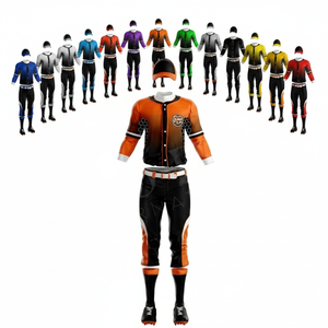 Custom Baseball Sportswear Uniform Sublimated Team Jersey Set Breathable Athletic Apparel for Practice Padded Plus Size Uniform - Product Image 1