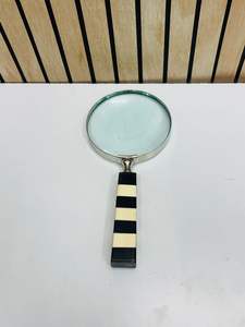 Lupa de 4'' Estilo Vintage con Mango de Resina a Cuadros |   Lente de Lectura e Inspección Portátil - Product Image 6