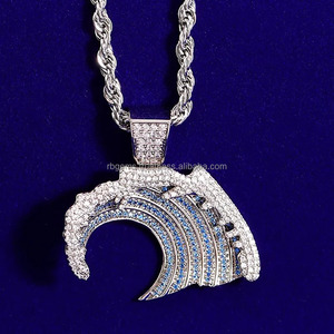Custom Iced Hip Hop Luxury Diamond <b>Pendant</b> for Unisex VVS Moissanite Chains 14K <b>Solid</b> <b>Gold</b> Silver Plated Lab Grown IGI Certified - Product Image 5