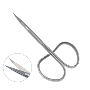 Tijeras para Cutículas de Uñas con Mango Extra Fuerte, Recortador de Cejas y Vello de Nariz, Tijeras de Acero Inoxidable para Cutículas - Product Image 5