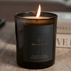 Premium Men's Aromatherapy Scented Candle Matte Black Glass Soy Wax Eco-Friendly Minimalist Holiday Gift <b>for</b> Wedding Father's - Product Image 5