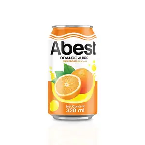ABVIETNAM品牌水果批发330毫升罐装橙汁高品质越南有竞争力价格果汁