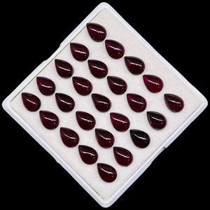 Garnet natural, corte pera, cabujón, piedra preciosa de 10 mm y 7 mm, granate rojo, piedras sueltas, precio al por mayor, lote a granel para la fabricación de joyas - Product Image 2