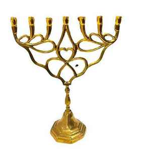 Nueva Menorah de Aluminio con Líneas Plateadas Brillantes para Decoración Moderna de Hanukkah, Navidad y Pascua, Adorno Ecológico para el Hogar - Product Image 4