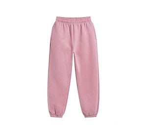 <b>Men's</b> Burgundy Cotton Sweatpants <b>Elastic</b> Waist Casual Midweight Breathable Autumn Wear - Product Image 3