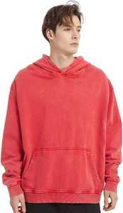 เสื้อฮู้ดดี้สตรีทแวร์ฤดูหนาวคุณภาพสูงสั่งทำพิเศษ ผ้าฝ้าย 100% ซิปแบบวินเทจสองชั้น ล้างสีแบบแอซิดวอช ซีดจางแบบซันเฟด มีกระเป๋า - Product Image 6