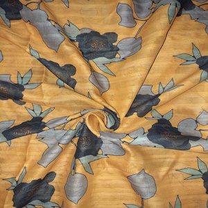 Tela de algodón estampada tejida orgánica de alta calidad 90 Gsm Natural lista para enviar para niñas camisas y Sari - Product Image 1