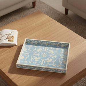 Plateau de service en os incrusté, style indien, nouveau modèle, plateau de présentation - Product Image 4