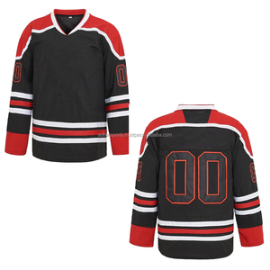 Maillot de hockey sur glace personnalisé 2026 respirant pour hommes et femmes S-5XL, écologique, séchage rapide, antibactérien, 100% polyester, nom brodé - Product Image 3