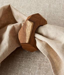 Anillos para Servilletas de Madera de Mango, Decoración para Recepciones, Cenas, Hogar, Cocina, Fiestas, Uso en Mesa de Comedor - Product Image 1