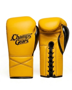 Champs Gear Boxhandschuhe mit Eigenem Logo, Professionelle Atmungsaktive Unisex-Handschuhe aus Echtem Rindsleder mit Verschluss für Erwachsenen-Training - Product Image 6