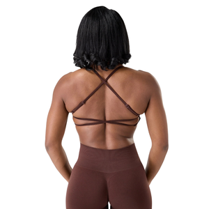Sujetador deportivo sin costuras con tirantes para mujer, para yoga, gimnasio, fitness, soporte elástico, moldeador, cómodo, top deportivo - Product Image 3