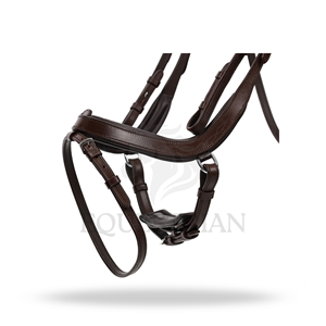 Bridon SALERNO pleine taille pour l'équitation anglaise, confort optimal pour le cheval - Product Image 3