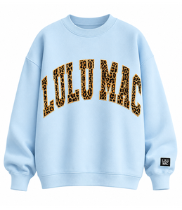 Sweat-shirt à col montant pour femme, imprimé floral personnalisé, avec logo appliqué en relief, coupe oversize, style décontracté - Product Image 6