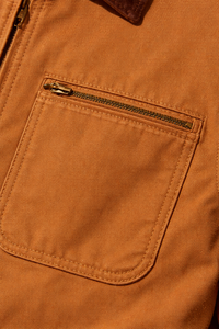 แจ็คเก็ตผู้ชายรุ่น High Version Main Line Detroit Winter ห้าสี ผ้าแคนวาสบางสไตล์วินเทจ กันลม ซิปหน้า โลโก้ - Product Image 5