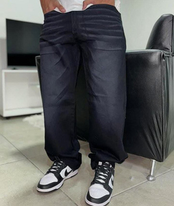 ผู้ผลิตกางเกงยีนส์ Edge Denim กางเกงยีนส์ทรงหลวมแบบสองชั้นเอวสูงสำหรับผู้ชาย รับผลิตตามแบบ MOQ ต่ำ ปี 2026 - Product Image 3