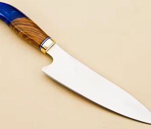 Couteau de chef artisanal en acier à haute teneur en carbone, manche en résine, couteau de cuisine forgé, fabricant OEM - Product Image 3