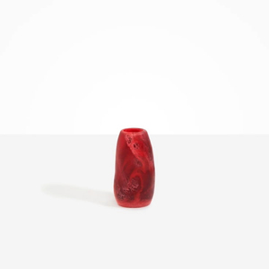 Vase en résine fait main, finition rouge brillante, forme ronde, design traditionnel pour l'affichage floral, décoration du Nouvel An chinois - Product Image 6