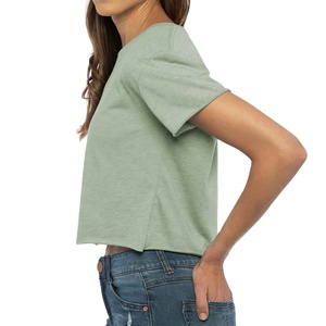 2026 Logo personnalisé femmes haut court Sexy Fitness chemises de course ajusté hauts d'entraînement à manches courtes vêtements de sport t-shirts - Product Image 2