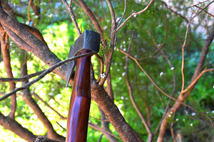 Edge Master Manufacture Custom Handmade Industrial Grade <b>Axe</b> Damascus Steel Blade Wooden <b>Handle</b> Leather Sheath 14 Overall Length - Product Image 3