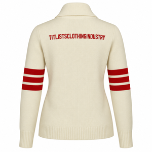 Pulls à col en V personnalisés de haute qualité avec lettres Delta, logos d'universités, cardigans pour hommes et femmes - Product Image 4