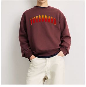 Sudadera de Forro Polar Oversize para Hombre, 100% Algodón de Alto Gramaje, Estilo Urbano, con Bordado Personalizado, Venta al por Mayor OEM, Invierno - Product Image 3