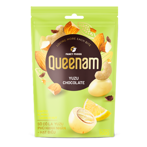 Chocolate Dragee Yuzu con Recubrimiento de Chocolate y Nueces de Almendra y Anacardo, 150G, Venta Directa de Fábrica, Envío Global, HALAL, OEM/ODM - Product Image 1
