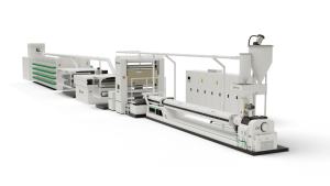 เครื่องผลิตเทปพีพีแบบอัตโนมัติเต็มรูปแบบ ควบคุมด้วยระบบ PLC เป็นมิตรต่อสิ่งแวดล้อม ยี่ห้อ Five Fingers Exports พร้อมระบบอบแห้งด้วยลมร้อน ความเร็วสูงสุด 550 เมตร/นาที - Product Image 6
