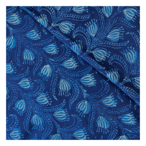 Sản phẩm bán chạy nhất hoa chàm Xanh ajrakh handblock bông vải cho hàng may mặc - Product Image 4