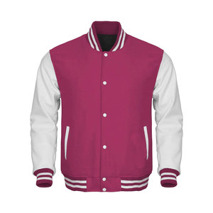 OEM Manufacturer High Quality Varsity <b>Jacket</b> Men Embroidery <b>Leather</b> Sleeves Custom Baseball Letterman <b>Jacket</b> - Product Image 2