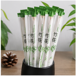 Palillos Desechables de Madera Ecológicos de Diseño Clásico, Superficie Lisa, Envoltura de Papel, Empaque Personalizado para Uso en Servicios de Alimentación - Product Image 4