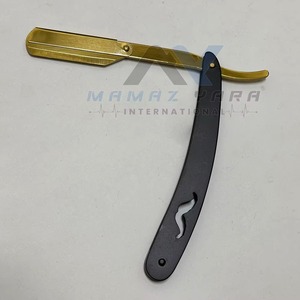 Rasoir droit pliant en acier inoxydable avec verrouillage pivotant, lame simple, pour rasage manuel homme, épilation visage et corps, rasage humide - Product Image 5