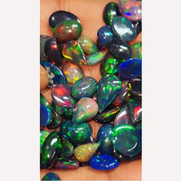 1005 Pièces d'Opale Noire Éthiopienne Naturelle 8mm-15mm Ovale/Poire Cabochon 245 Cts Pierre Précieuse Iroc Sales 1321,2 $US