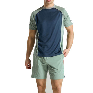 Athletic Multi Panel Design High Stretchable Sportswear T-Shirts in Low MOQ Athletic Training Workout Gym Wear T Shirts Men - Product Image 1